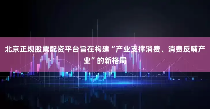 北京正规股票配资平台旨在构建“产业支撑消费、消费反哺产业”的新格局