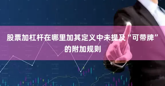 股票加杠杆在哪里加其定义中未提及“可带牌”的附加规则